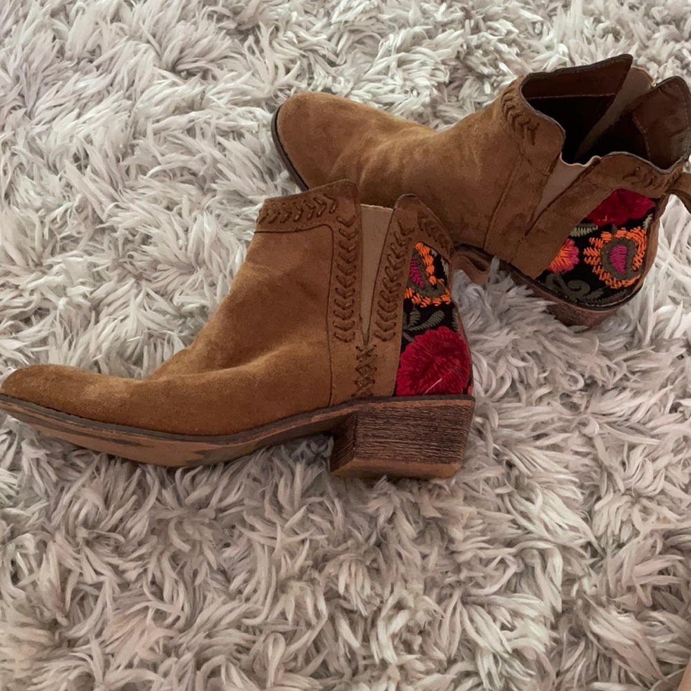 Brown booties